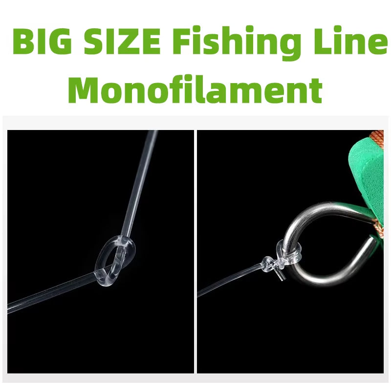 0.6/0.7/0.8/0.9/1.0Mm Big Size Fishing Line 500M 100M Monofilament Sea Fishing Nylon Fishing Line Thick Fishing Fishing Supplies