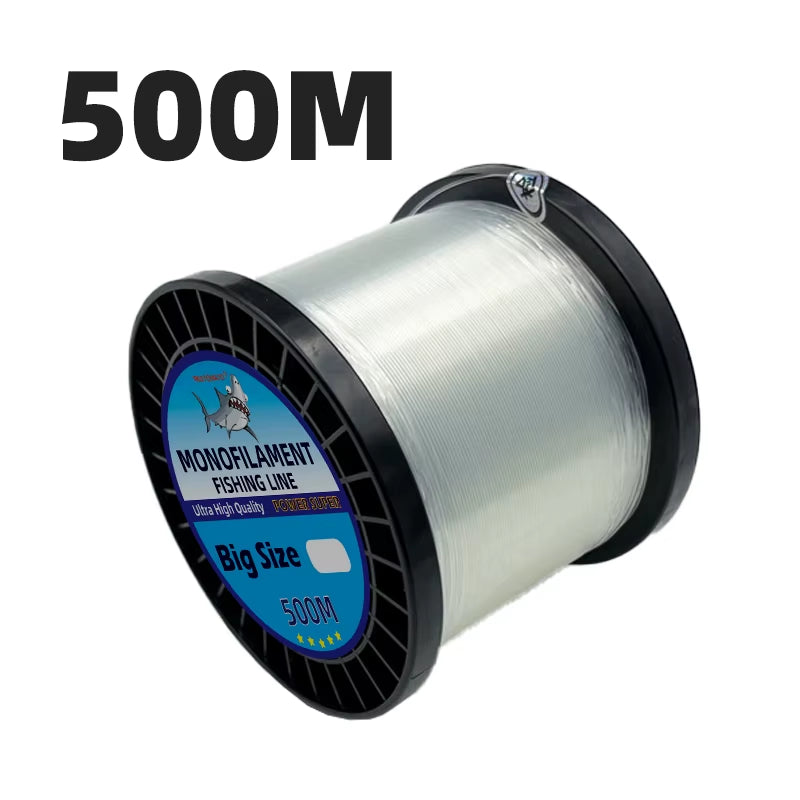 0.6/0.7/0.8/0.9/1.0Mm Big Size Fishing Line 500M 100M Monofilament Sea Fishing Nylon Fishing Line Thick Fishing Fishing Supplies