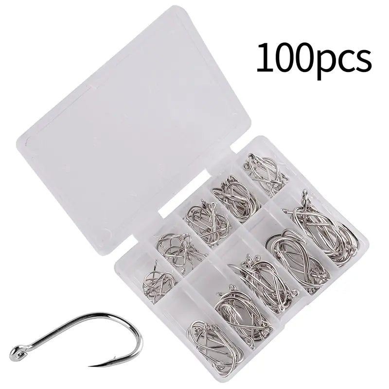 100PCS Fishing Hook Multi-Pack