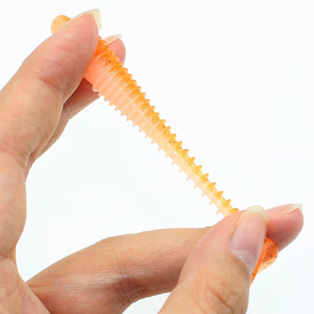 1-100PCS Soft Baits Silicone Lures for Fishing Supplies New Artificial Fishing Bait Fihing Wobbler Goods Fake Fish Kit Sports