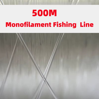 0.6/0.7/0.8/0.9/1.0Mm Big Size Fishing Line 500M 100M Monofilament Sea Fishing Nylon Fishing Line Thick Fishing Fishing Supplies