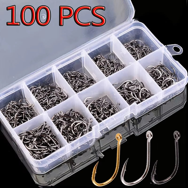 100PCS Fishing Hook Multi-Pack