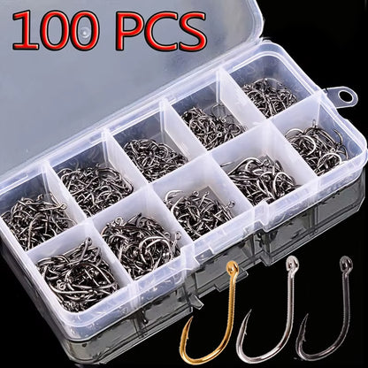 100PCS Fishing Hook Multi-Pack