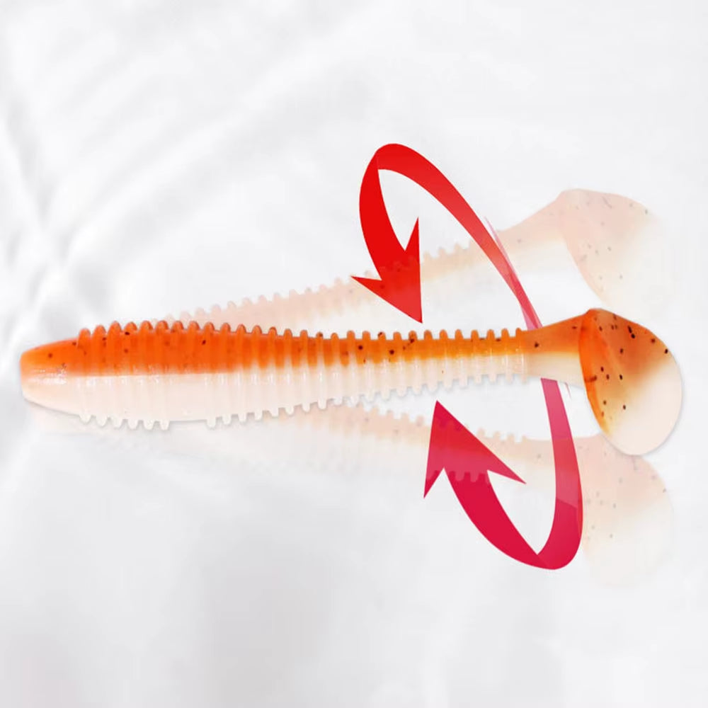 1-100PCS Soft Baits Silicone Lures for Fishing Supplies New Artificial Fishing Bait Fihing Wobbler Goods Fake Fish Kit Sports